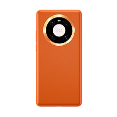 Soft Luxury Leather Snap On Case Cover for Huawei Mate 40E 4G Orange