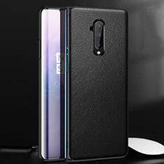 Soft Luxury Leather Snap On Case Cover for OnePlus 7T Pro 5G Black