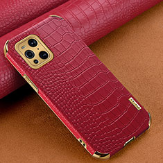 Soft Luxury Leather Snap On Case Cover for Oppo Find X3 5G Red