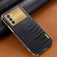 Soft Luxury Leather Snap On Case Cover for Oppo K9 Pro 5G Black