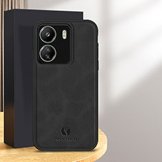 Soft Luxury Leather Snap On Case Cover for Xiaomi Redmi 13C Black