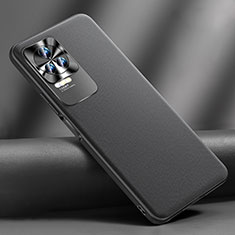 Soft Luxury Leather Snap On Case Cover for Xiaomi Redmi K50 5G Black