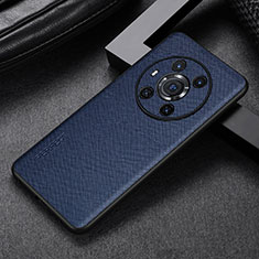 Soft Luxury Leather Snap On Case Cover GS1 for Huawei Honor Magic3 5G Blue