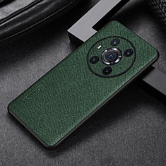 Soft Luxury Leather Snap On Case Cover GS1 for Huawei Honor Magic3 5G Green