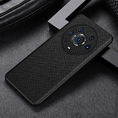 Soft Luxury Leather Snap On Case Cover GS1 for Huawei Honor Magic3 Pro 5G Black