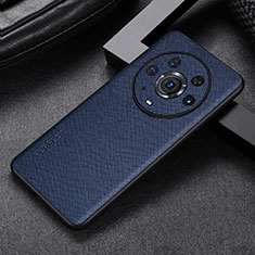 Soft Luxury Leather Snap On Case Cover GS1 for Huawei Honor Magic3 Pro 5G Blue