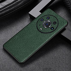 Soft Luxury Leather Snap On Case Cover GS1 for Huawei Honor Magic3 Pro 5G Green