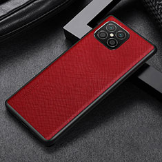 Soft Luxury Leather Snap On Case Cover GS1 for Huawei Nova 8 SE 4G Red