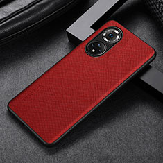 Soft Luxury Leather Snap On Case Cover GS1 for Huawei Nova 9 Pro Red