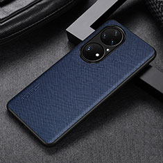 Soft Luxury Leather Snap On Case Cover GS1 for Huawei P50 Blue