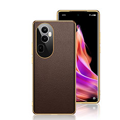 Soft Luxury Leather Snap On Case Cover GS1 for Oppo Reno10 Pro+ Plus 5G Brown