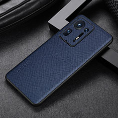Soft Luxury Leather Snap On Case Cover GS1 for Xiaomi Mi Mix 4 5G Blue