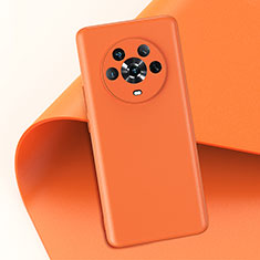 Soft Luxury Leather Snap On Case Cover GS2 for Huawei Honor Magic4 5G Orange