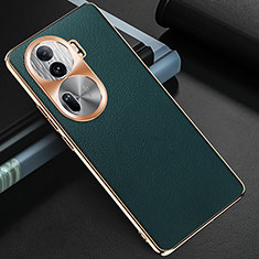 Soft Luxury Leather Snap On Case Cover GS2 for Oppo Reno11 Pro 5G Green