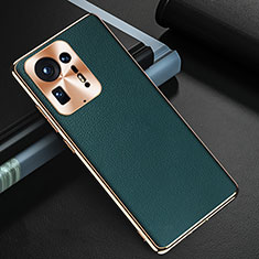 Soft Luxury Leather Snap On Case Cover GS2 for Xiaomi Mi Mix 4 5G Green
