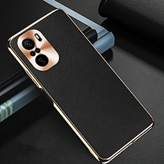 Soft Luxury Leather Snap On Case Cover GS2 for Xiaomi Poco F3 5G Black