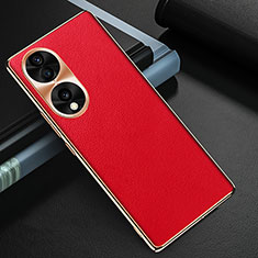 Soft Luxury Leather Snap On Case Cover GS3 for Huawei Honor 70 5G Red