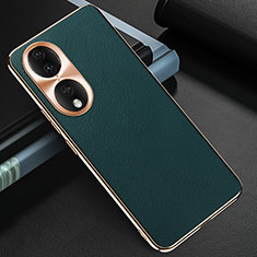 Soft Luxury Leather Snap On Case Cover GS3 for Huawei Honor 90 5G Green