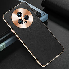 Soft Luxury Leather Snap On Case Cover GS3 for Huawei Honor Magic5 5G Black