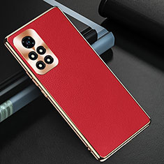 Soft Luxury Leather Snap On Case Cover GS3 for Huawei Honor V40 5G Red