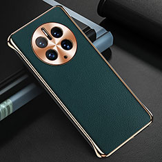 Soft Luxury Leather Snap On Case Cover GS3 for Huawei Mate 50 Pro Green