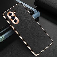 Soft Luxury Leather Snap On Case Cover GS3 for Huawei Nova 10 Pro Black