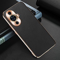 Soft Luxury Leather Snap On Case Cover GS3 for Huawei Nova 11 Black