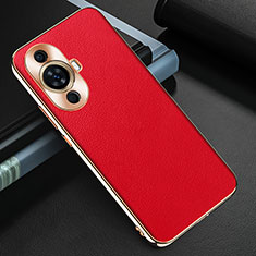 Soft Luxury Leather Snap On Case Cover GS3 for Huawei Nova 11 Red