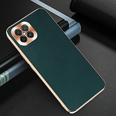 Soft Luxury Leather Snap On Case Cover GS3 for Huawei Nova 8 SE 4G Green