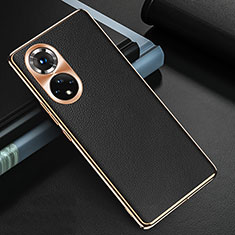 Soft Luxury Leather Snap On Case Cover GS3 for Huawei Nova 9 Black