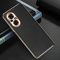 Soft Luxury Leather Snap On Case Cover GS3 for Huawei Nova 9 SE Black