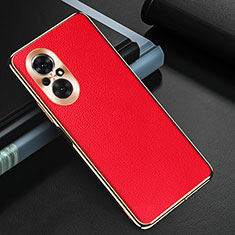 Soft Luxury Leather Snap On Case Cover GS3 for Huawei Nova 9 SE Red