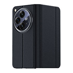 Soft Luxury Leather Snap On Case Cover GS3 for Oppo Find N3 5G Black