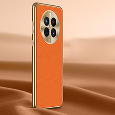 Soft Luxury Leather Snap On Case Cover JB1 for Huawei Mate 50E Orange