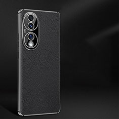 Soft Luxury Leather Snap On Case Cover JB2 for Huawei Honor 70 5G Black