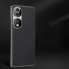 Soft Luxury Leather Snap On Case Cover JB2 for Huawei Honor 70 Pro 5G Black