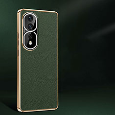 Soft Luxury Leather Snap On Case Cover JB2 for Huawei Honor 80 Pro 5G Green