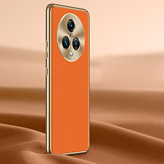 Soft Luxury Leather Snap On Case Cover JB2 for Huawei Honor Magic5 5G Orange