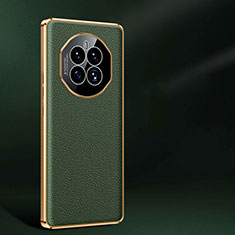 Soft Luxury Leather Snap On Case Cover JB2 for Huawei Mate 50 Green