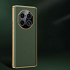 Soft Luxury Leather Snap On Case Cover JB2 for Huawei Mate 50 Pro Green