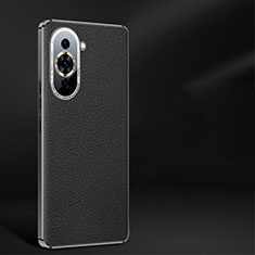 Soft Luxury Leather Snap On Case Cover JB2 for Huawei Nova 10 Black