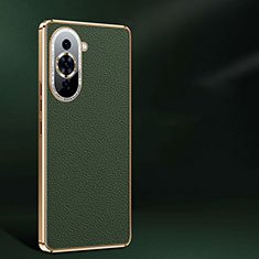 Soft Luxury Leather Snap On Case Cover JB2 for Huawei Nova 10 Green