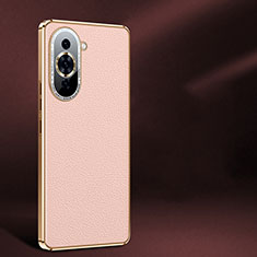 Soft Luxury Leather Snap On Case Cover JB2 for Huawei Nova 10 Pro Pink