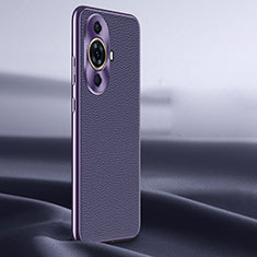 Soft Luxury Leather Snap On Case Cover JB2 for Huawei Nova 11 Pro Purple