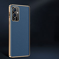 Soft Luxury Leather Snap On Case Cover JB2 for OnePlus 9 5G Blue