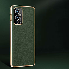 Soft Luxury Leather Snap On Case Cover JB2 for OnePlus 9 5G Green