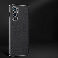 Soft Luxury Leather Snap On Case Cover JB2 for OnePlus 9 Pro 5G Black