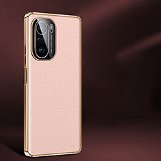 Soft Luxury Leather Snap On Case Cover JB2 for Xiaomi Redmi K40 Pro 5G Pink