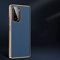 Soft Luxury Leather Snap On Case Cover JB2 for Xiaomi Redmi K40 Pro+ Plus 5G Blue