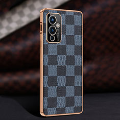 Soft Luxury Leather Snap On Case Cover JB4 for OnePlus 9 5G Blue